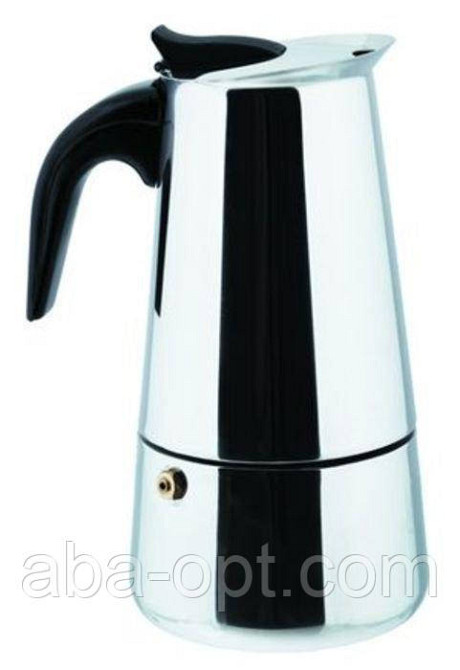 Кавоварка "4 ч" гейзерна нержавіюча V 0,35 л (шт) Одеса - фото 1