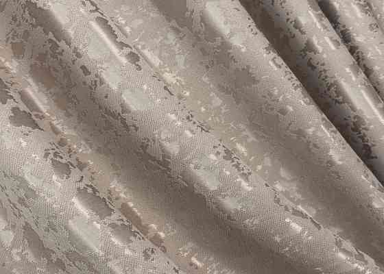 Комплект штор VR-Textil Лен Мрамор 150х270 2шт и Тюль 600х270 1717ш-1276т Серо-бежевый с белым 71-013/5 Киев