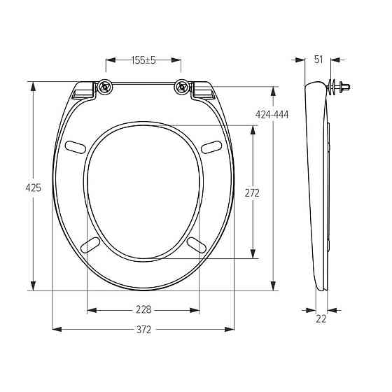 Сидіння для унітазу SoloPlast СПМ-1 Київ