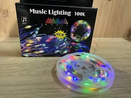 Гирлянда музыкальная с динамиком USB 10 м Коломия - фото 1