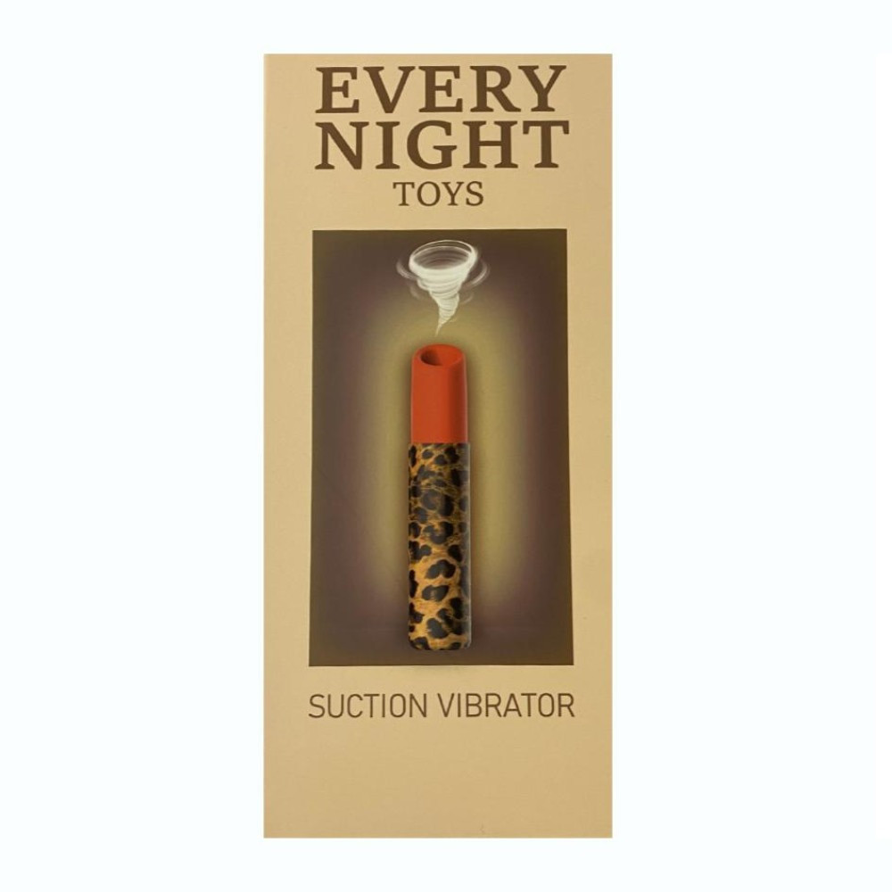 Вакуумный стимулятор клитора Every Night Toys в форме помады, леопардовый принт Sex Aura Киев - изображение 3