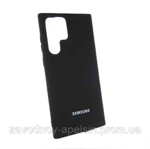 Samsung S22 Ultra S908 Чохол силіконовий (чорний) Одеса