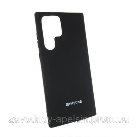 Samsung S22 Ultra S908 Чехол силиконовый (черный) Одесса - изображение 1