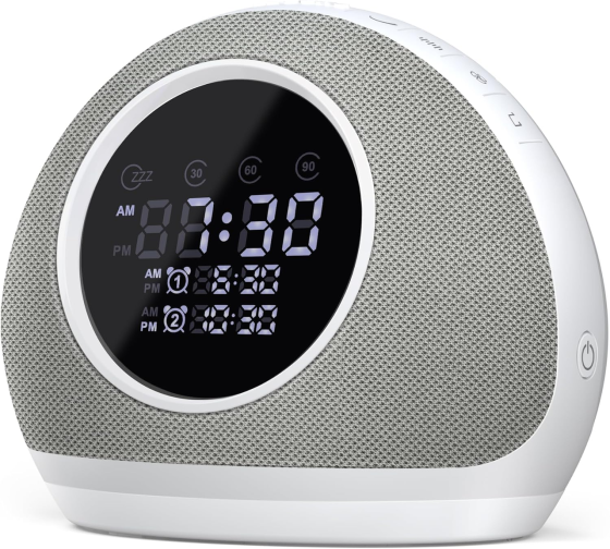 Уцінка Портативна Bluetooth-колонка Mini Hi-Fi P-11 з RGB-нічником, годинником, будильником та звуковою машиною Dreamegg XT-8 Київ