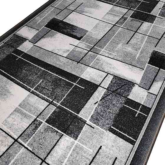 Килимова доріжка найкраща ціна, Сіра абстракція, Килим на виріз, 200, 50 Кам'янське