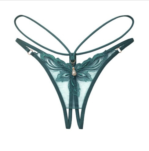 Трусики з доступом та намистинкою універсальний зелений Київ - фото 3