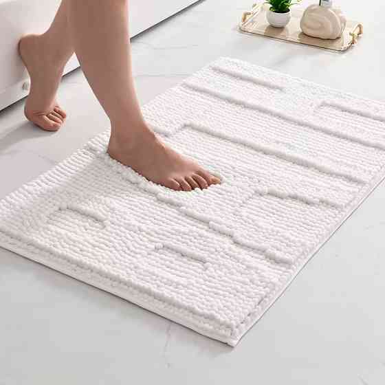 Коврик для ванной и душа коврик для ног в ванную комнату,микрофибра,атискользящий 50х80 см,