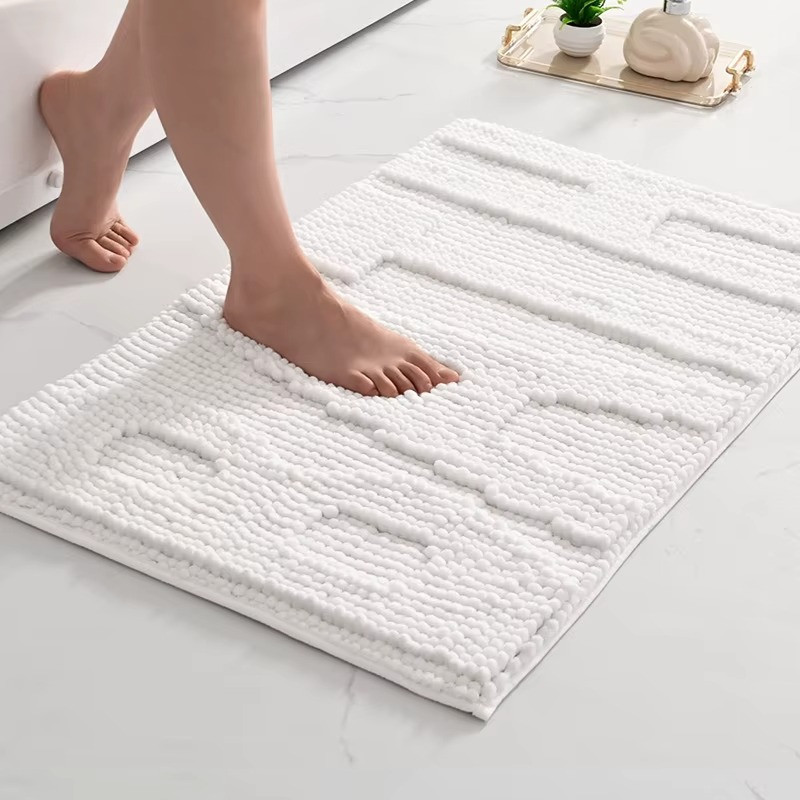 Коврик для ванной и душа коврик для ног в ванную комнату,микрофибра,атискользящий 50х80 см,"Bath" белый Кам'янець-Подільський - фото 4