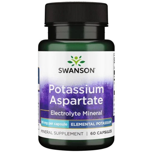Potassium Aspartate, 99 mg, 60 Capsules Луцк - изображение 1