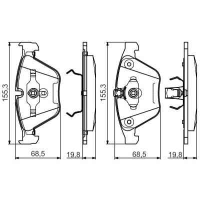 Тормозные колодки Bosch 0 986 495 082 Винница