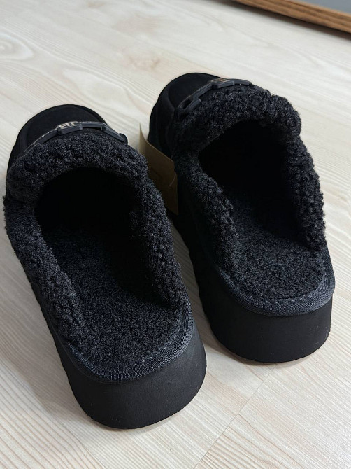 Уггі жіночі Itts 080-1 лофери капці на платформі з хутром чорні, 36, 23 см Київ - фото 10