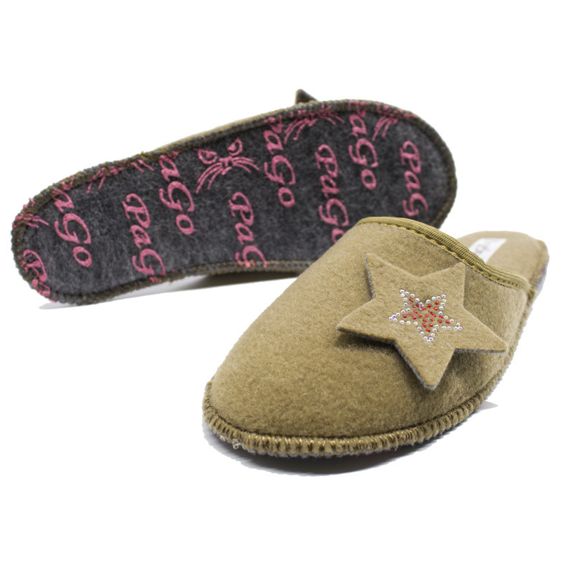 Войлочные тапочки женские паркетные PaGo 