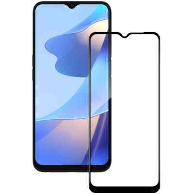 Стекло защитное ACCLAB Full Glue Oppo A16 Black (1283126522024) Винница