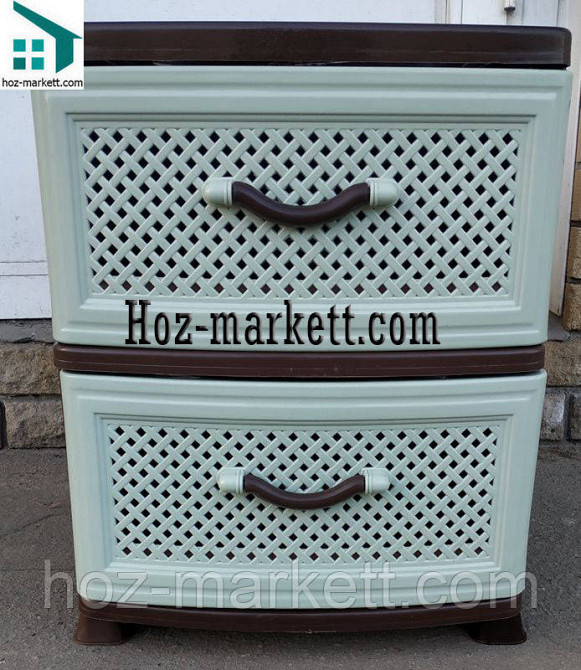 Комод пластиковий на 2 ящики Харків - фото 2