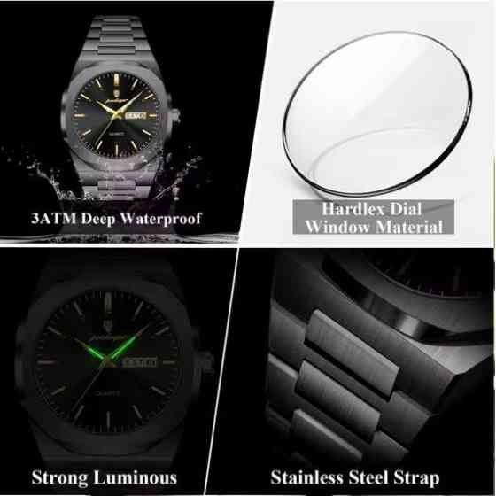 Годинник чоловічий наручний Poedagar Amrest Чорний Київ