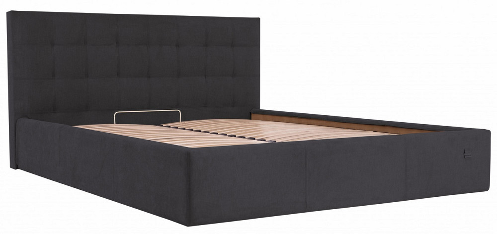 Ліжко Chester Standart 140 х 200 см Місті Dark Grey Темно-сірий Київ - фото 1