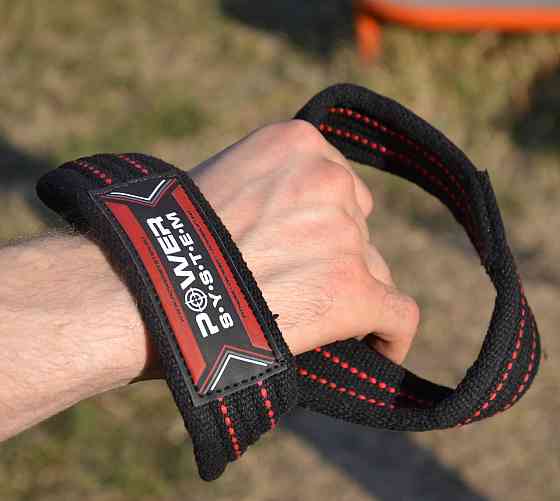 Лямки для тяги (вісмірка) Power System PS-3405 Figure 8 Black/Red S/M Кам'янське