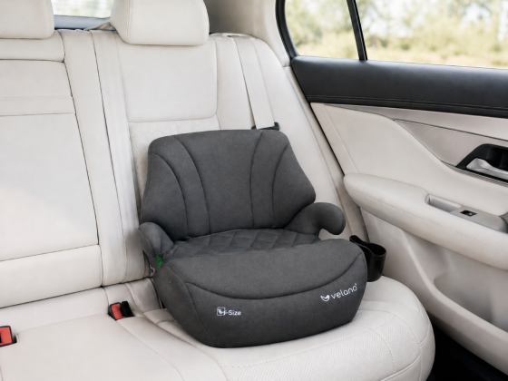 Бустер VELANO Gravo i-Size 125–150 см, ISOFIX + підстаканник, grey Київ