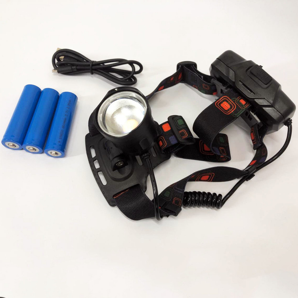 Налобний ліхтар X-Balong, Потужний акумуляторний ліхтарик на голову, Ліхтарик акумуляторний наголовний JR-16 Львів - фото 5