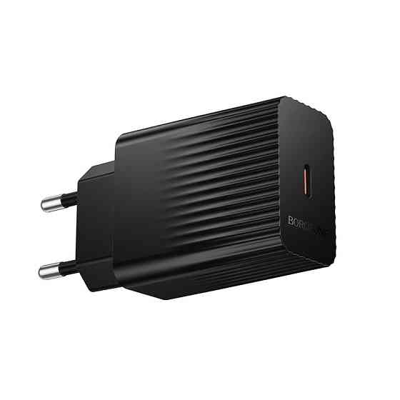 Мережевий зарядний пристрій BOROFONE BAS75A Source single port PD30W charger Black Одеса