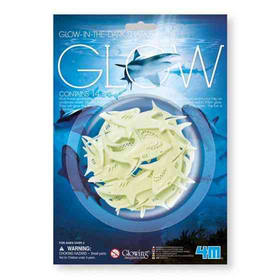 Набір сяючих наклейок 4M Акули (00-05940) Харьков