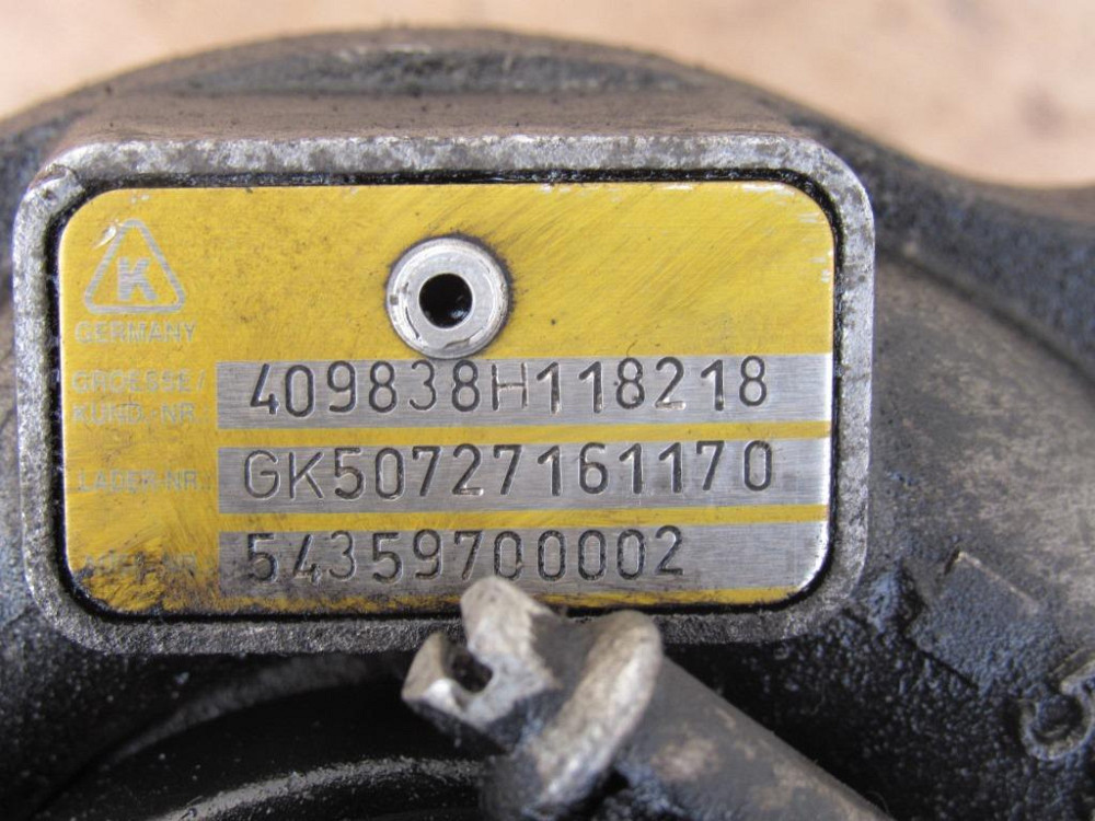 Турбіна Renault Kangoo 1.5 dci 2001-2005 (409838H118218) Ковель - изображение 4