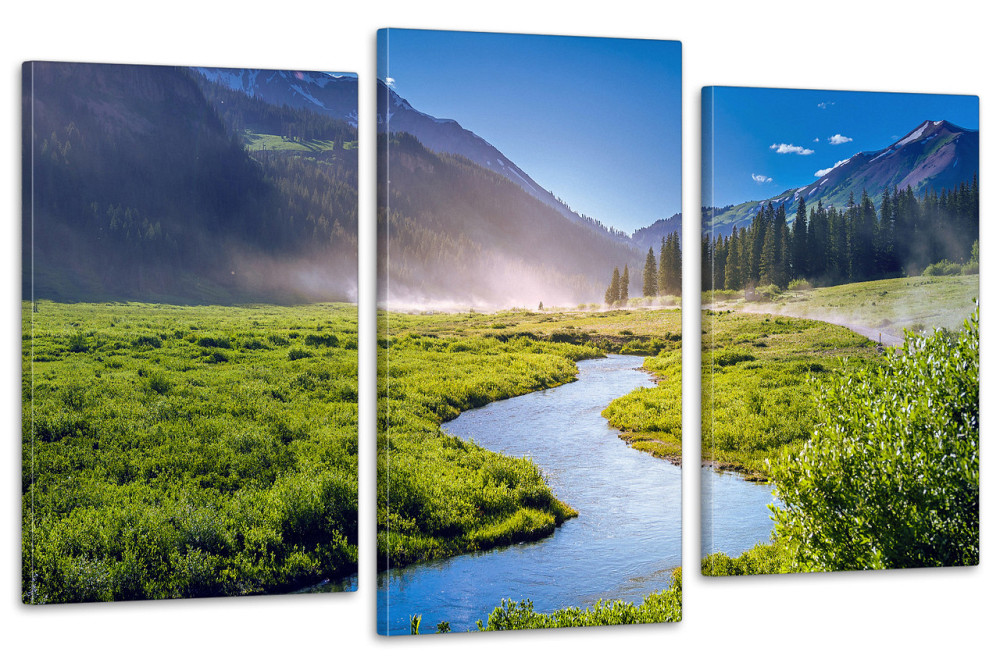 Модульная картина в гостиную / спальню Гори  Art-669_3 100x150 см Киев - изображение 1