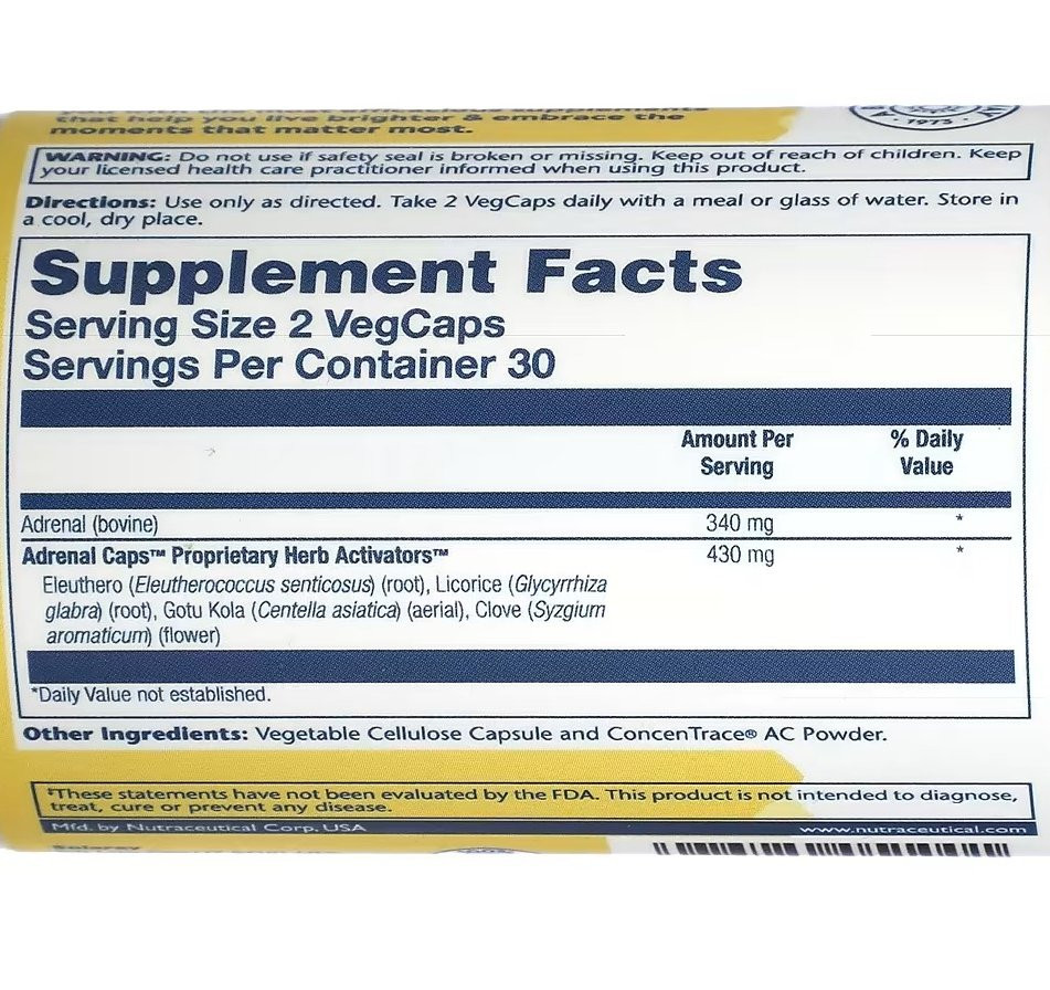 Здоровье надпочечников (Adrenal Caps) 60 капсул Київ - фото 2