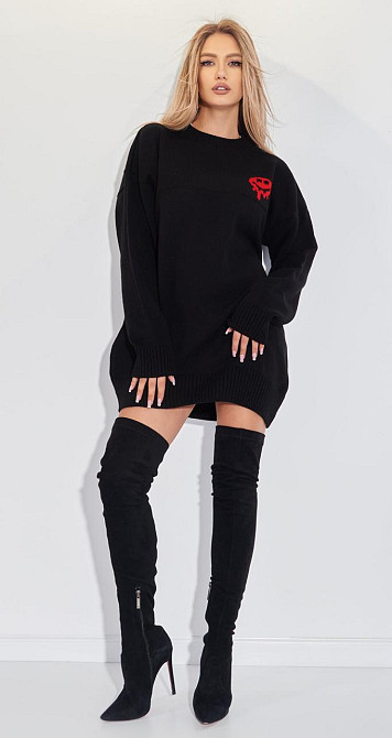 Светр туніка з написом (42-46) Київ - фото 5