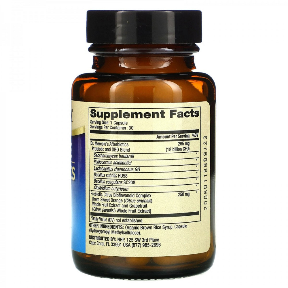 Пробіотики для травлення Dr. Mercola Complete Afterbiotics 30 капс Київ - фото 2