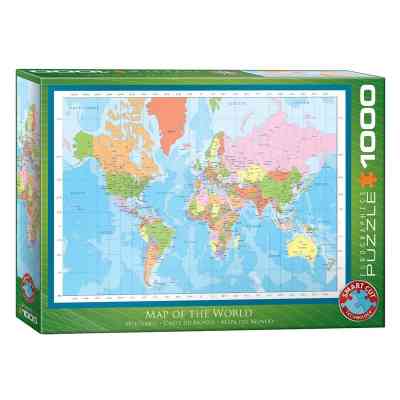 Пазл Eurographics Мапа світу, 1000 елементів (6000-1271) Вінниця