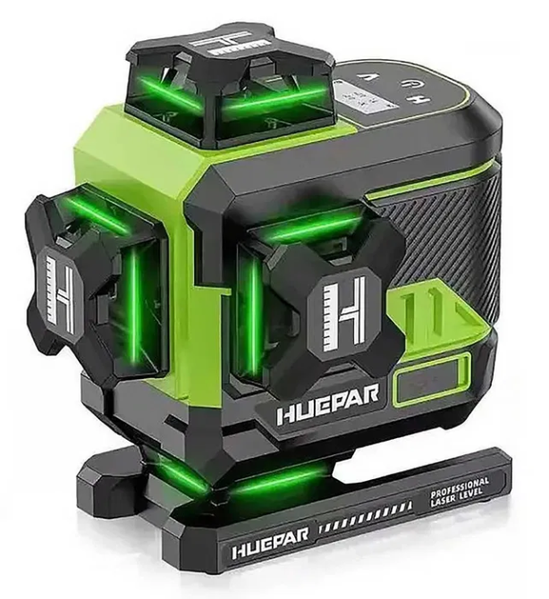 Лазерний рівень нівелір Huepar Z04CG 4D 16 ліній з Bluetooth і LCD-дисплей (1 акумулятор) Вінниця - фото 2