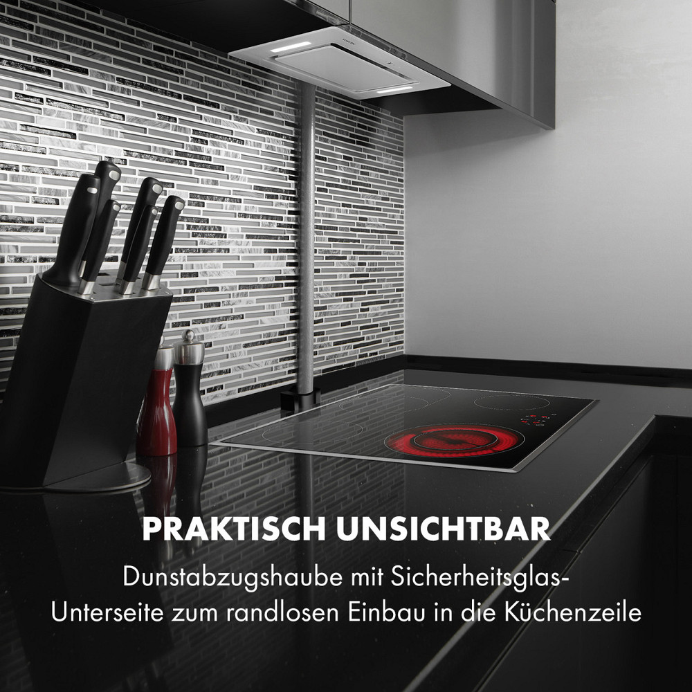 Модуль вентилятора вытяжки Hektor Eco 52 см 566 м³/ч сенсорное стекло белый белый (Германия, читать описание) Ровно - изображение 2