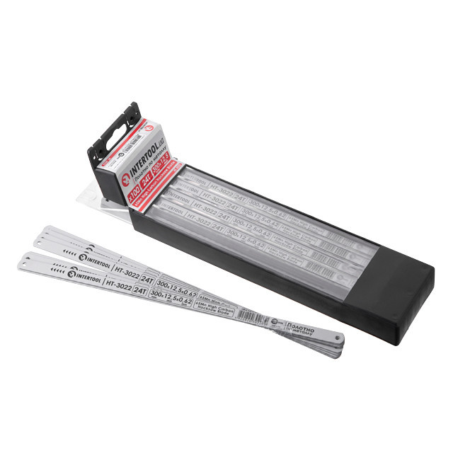 Полотно ножівкове по металу, 300×12,5×0,62, 24T, 65Mn High Carbon INTERTOOL HT-3022 Київ - фото 1