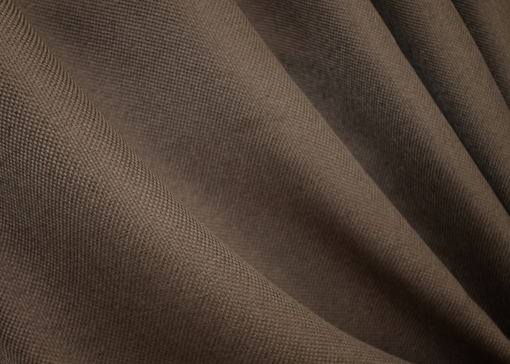 Комплект штор на люверсах VR-Textil Льон-блекаут Льон Мішковина № 277ш Коричневий 150х250см 2 шт (37-0189) Київ - фото 7