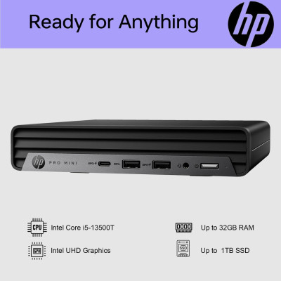 Комп'ютер HP Pro 400 G9 Mini / i3-13100T, 8, 512, WiFi, кл+м, Win11P (884V0EA) Вінниця - фото 5