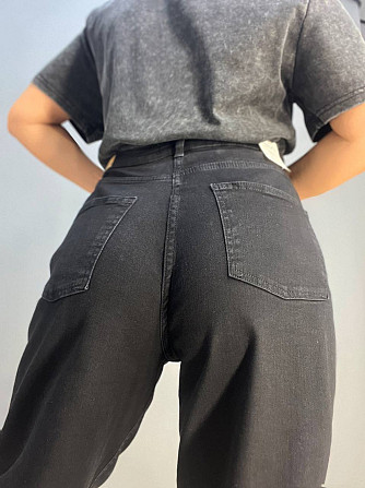 Джинсы женские Its Basic 3474 skater jeans мом бананы стрейчевые увеличенные размеры черные, черный, Одесса - изображение 9