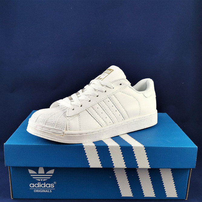 Кросівки Adidas Superstar Білі Чоловічі Адідас Суперстар (розміри: 43,44) Відео Огляд Дніпро - фото 10
