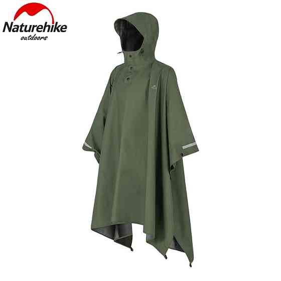 Плащ-дощовик Naturehike NH21FS036, p-p L, армійський зелений Київ