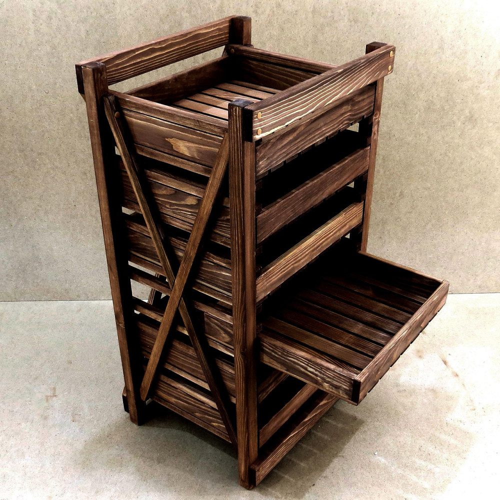 Стелаж для овочів і фруктів "Ровен 50" капучино Миколаїв - фото 1