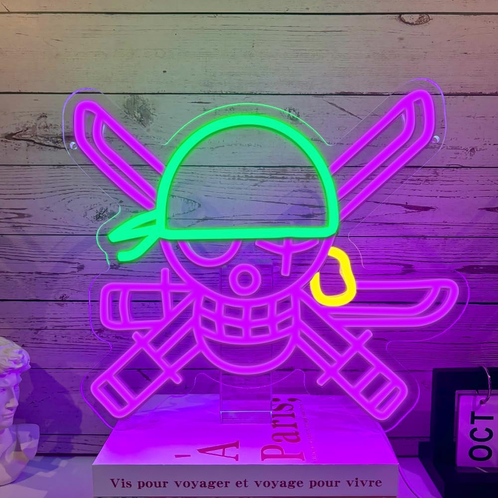 Неоновый знак PILOYINDE Аниме 35×31 см, LED неоновая лампа на стену, USB, декор спальни, комнаты, вечеринки, подарок Киев - изображение 7