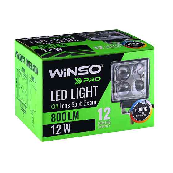 Фара светодиодная Winso Pro Epistar 4D точечный 10-30V, 12W (4x3W), 1шт (780140) Львов