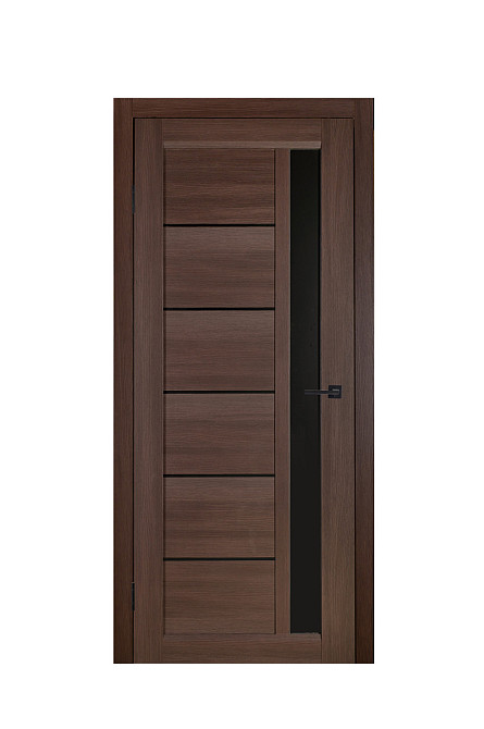 Дверь Реликт Корт Венге + Черное стекло 80*200 см Стильные тёмные двери для дома Киев - изображение 1