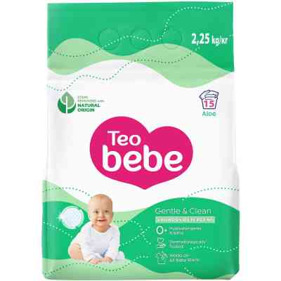 Стиральный порошок Teo bebe Gentle & Clean Aloe 2.25 кг (3800024048456) Винница