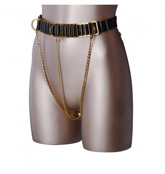 Пояс із золотими ланцюжками Upko Indulge In The Restraints Collection Sex Aura Київ - фото 3