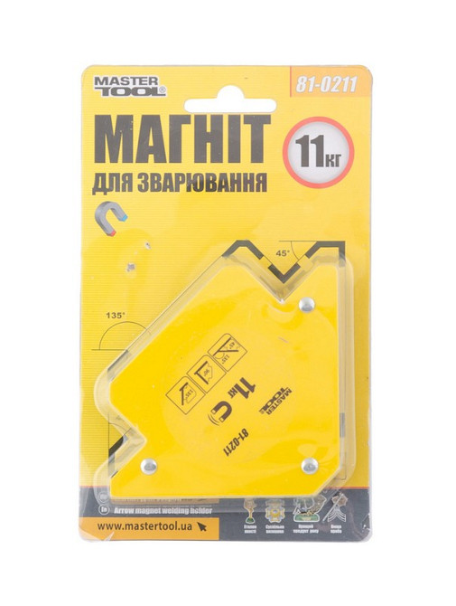 MASTERTOOL Магніт для зварювання MASTERTOOL 11 кг 45°/90°/135° 81-0211 Коломия - фото 6