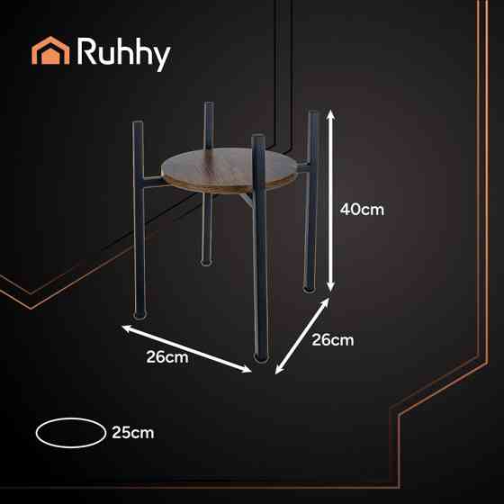 Підставка для рослин і квітів 40 см в стилі лофт Ruhhy (26049) Нововолинськ