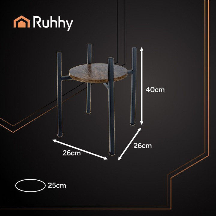 Підставка для рослин і квітів 40 см в стилі лофт Ruhhy (26049) Нововолинськ - фото 6