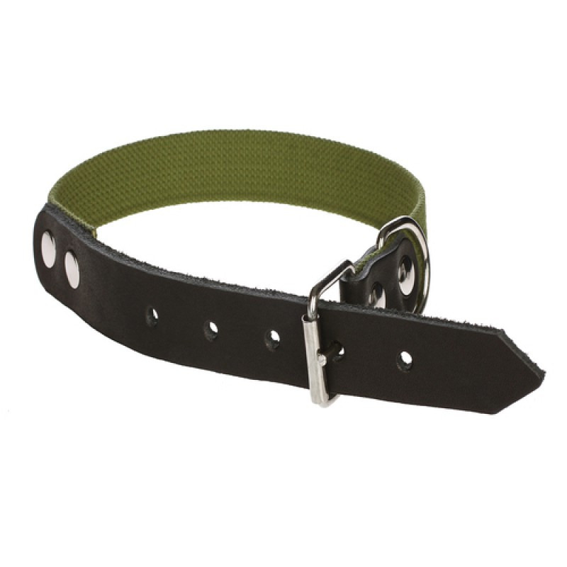 Нашийник 308 25мм "Економ" комбінований Х / Б + шкіра Вінниця - фото 1