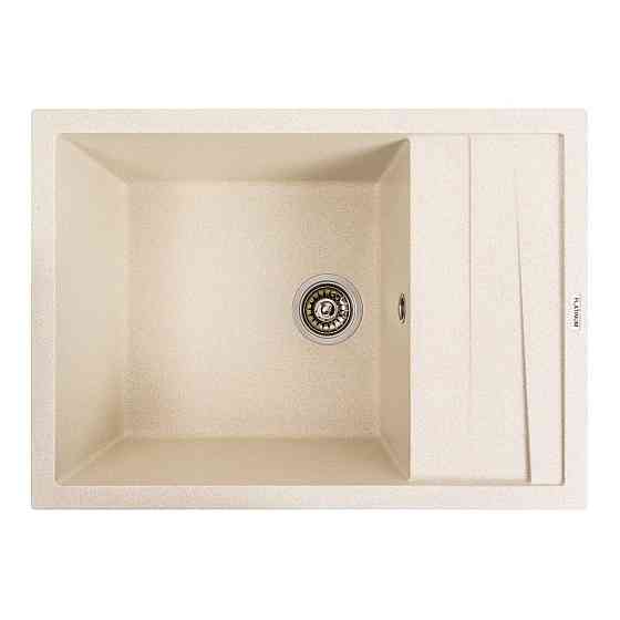 PLATINUM Кухонна мийка гранітна матова 7050 CASCADA Platinum Пісок Київ